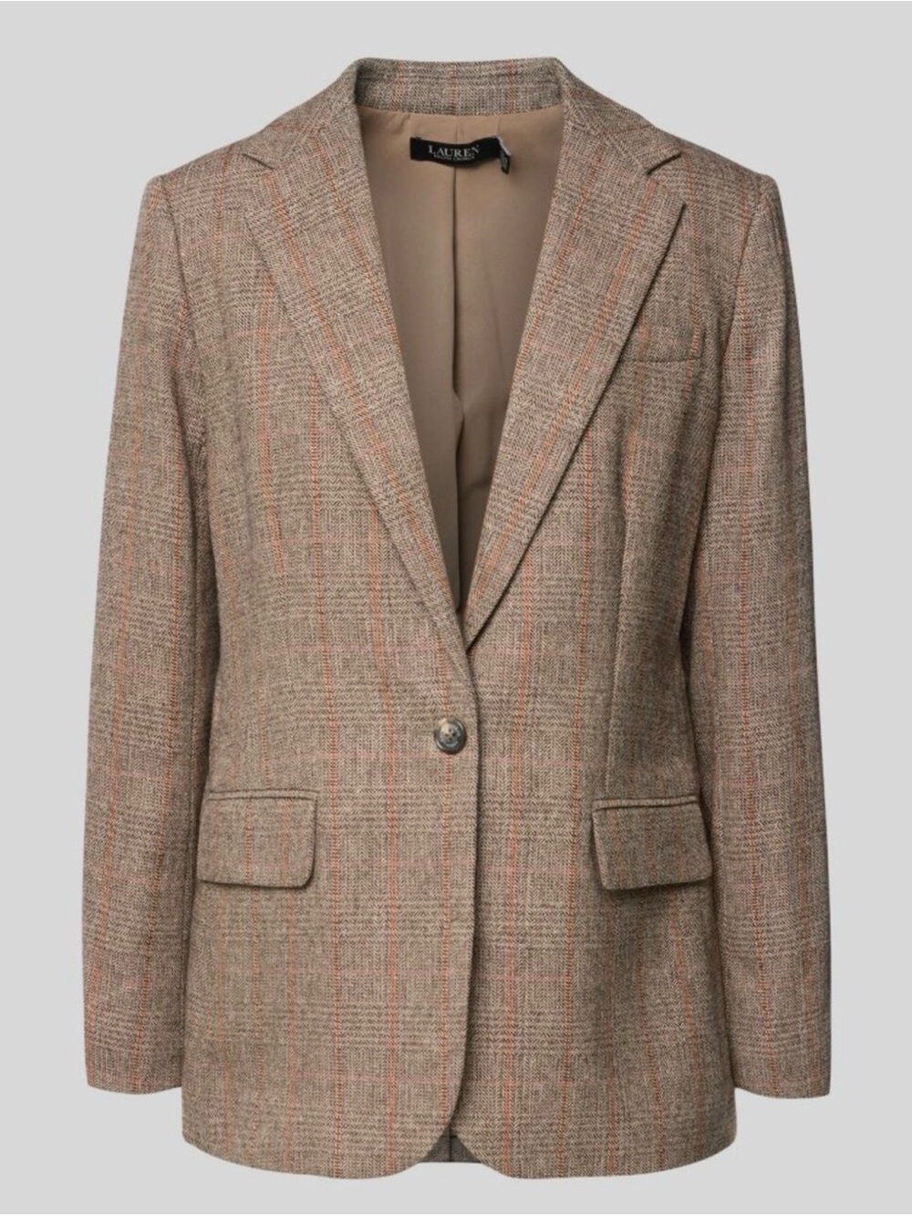 Lauren Ralph Lauren Blazer with wool content, 'WILONA' in beige NWT 14